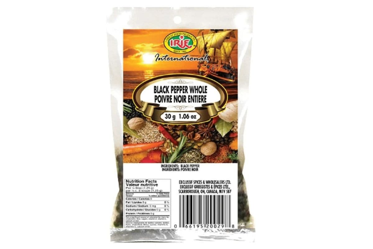 Irie Black Pepper Whole (30 g)