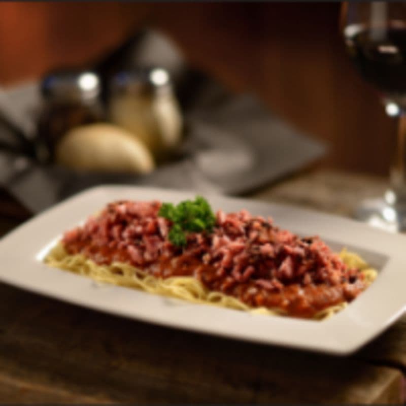 Spaghetti smoked meat