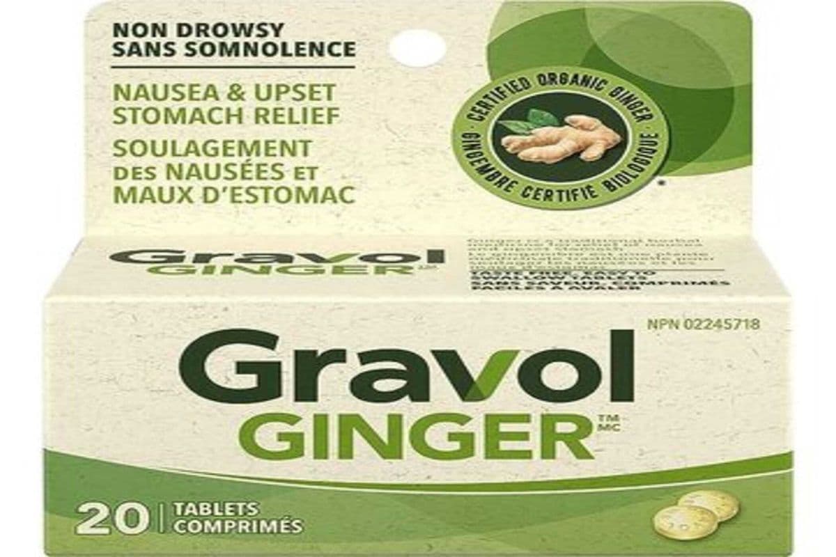 Gravol Ginger Liquid Gels (20 Tablets)