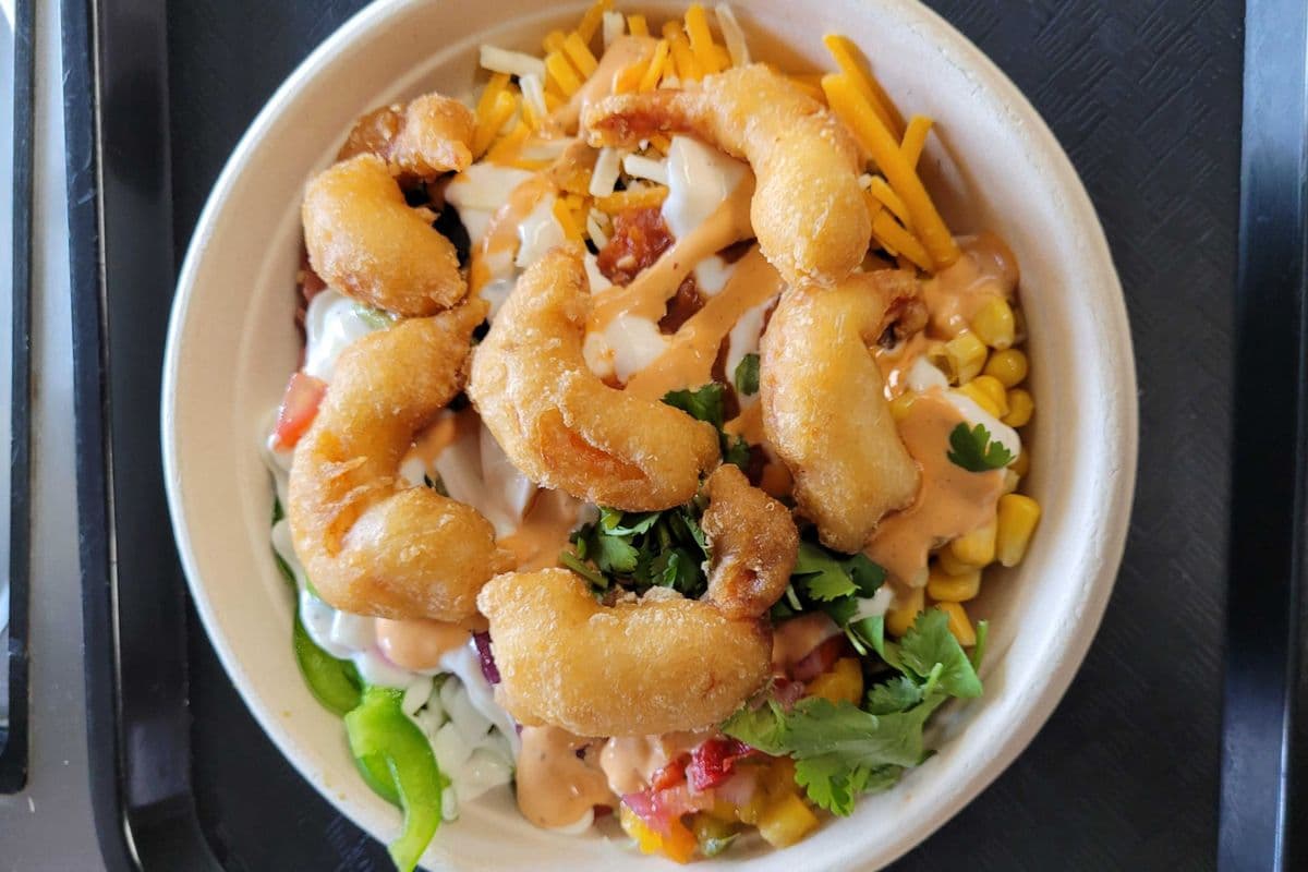 Fried Shrimp Burrito Bowl