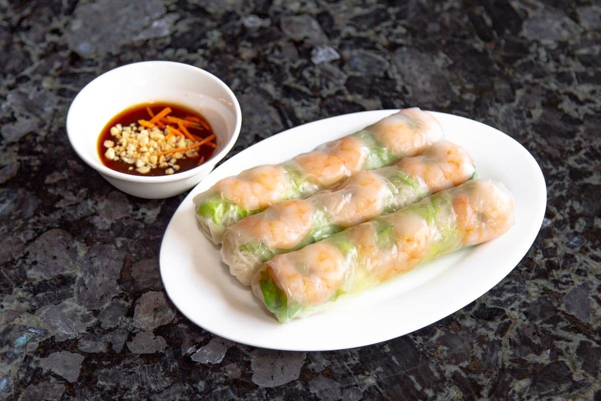 2. Fresh Shrimp Salad Rolls (3 pcs)