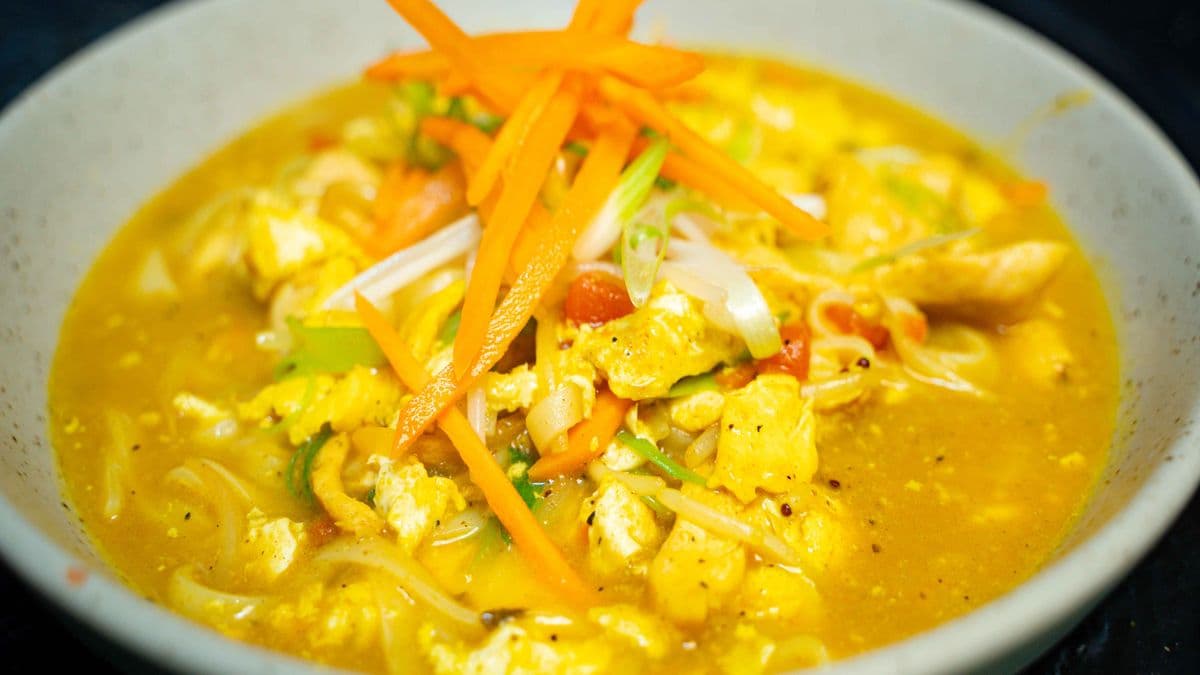 Coconut Chicken Curry Noodle Bowl
