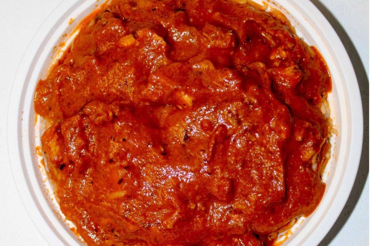 Paneer butter masala with rice