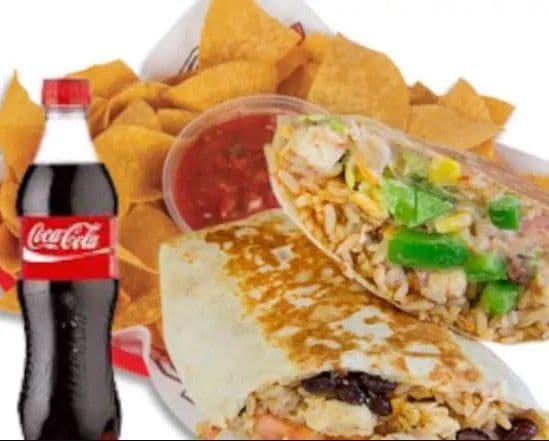 Grilled Chicken Burrito Combo