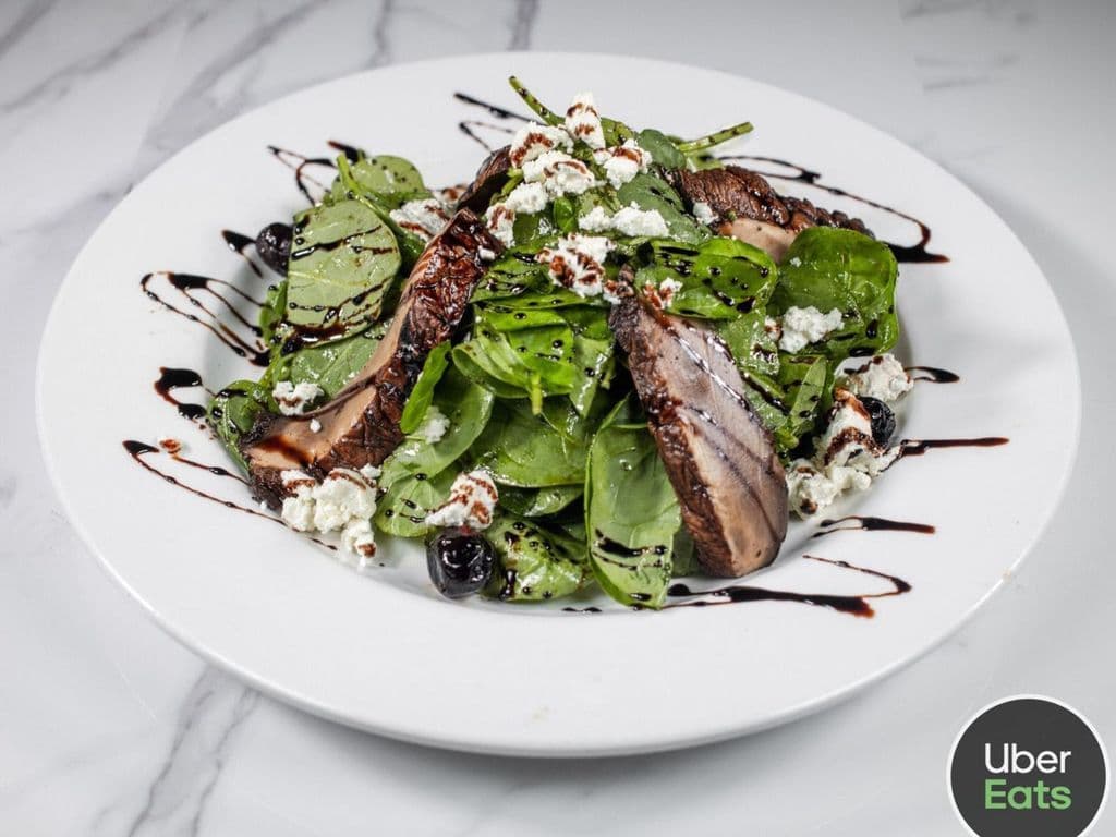Spinach and Portobello Mushrooms