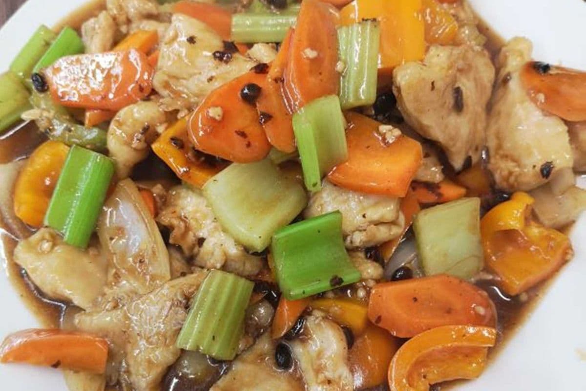 12. Chicken with Black Bean Sauce
