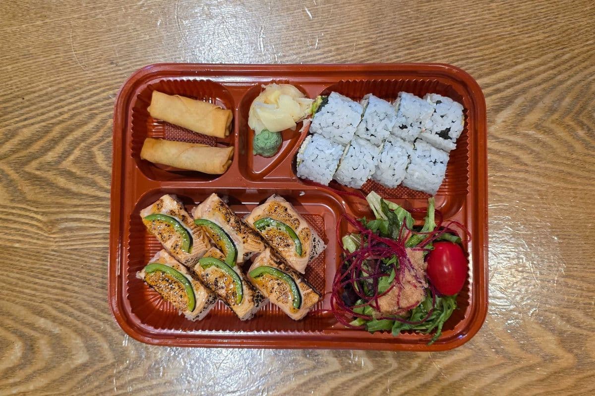 Salmon Oshi Lunch Box