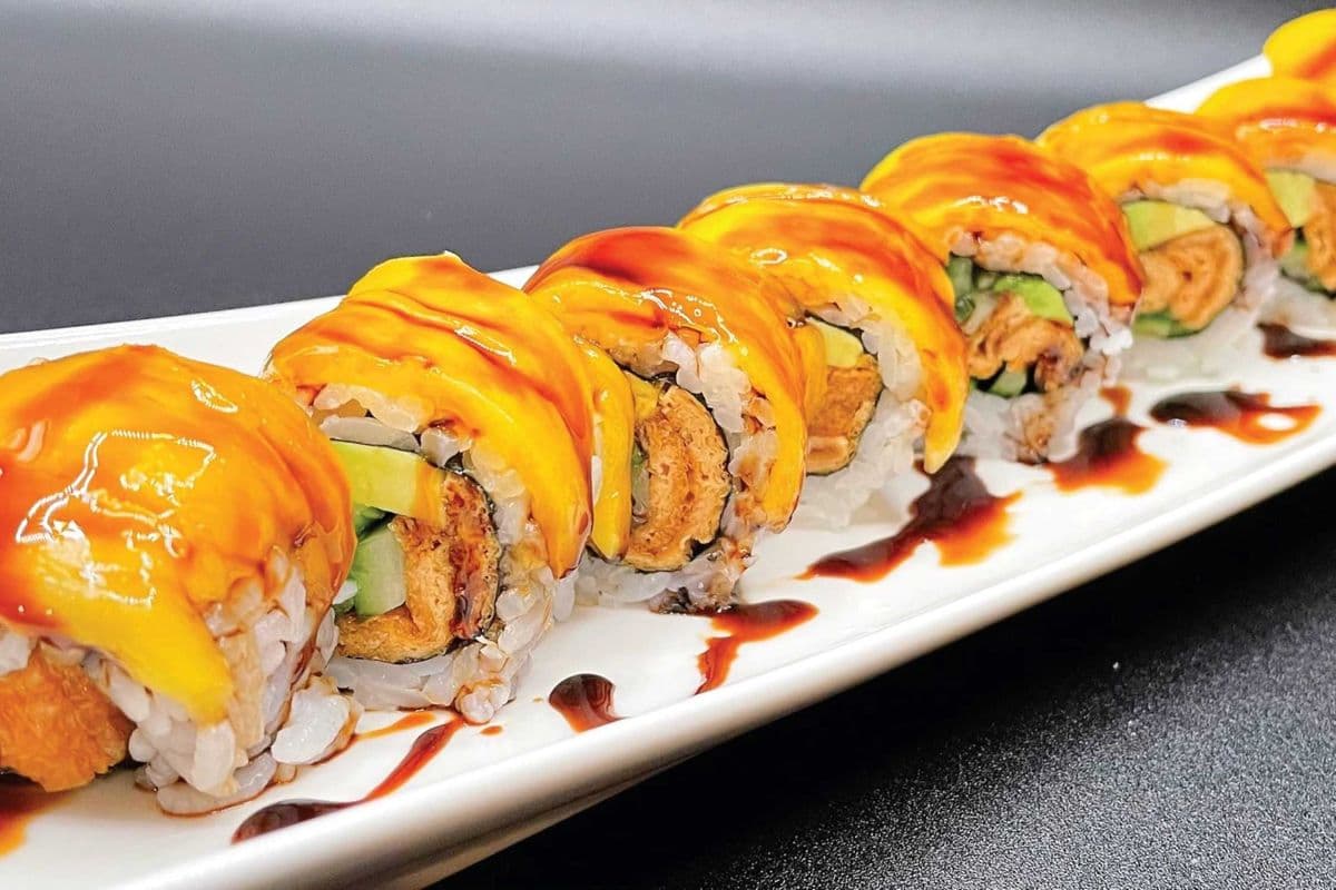 Vegetarian Mango Roll