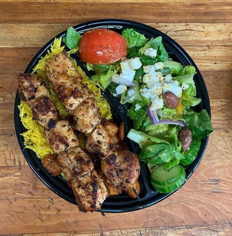 Souvlaki Chicken Plate
