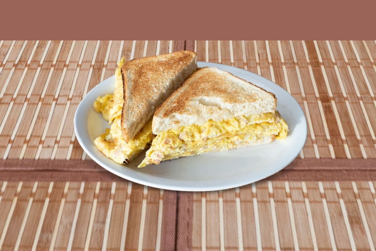 Toasted Western - Ham and Onion on White Texas Toast