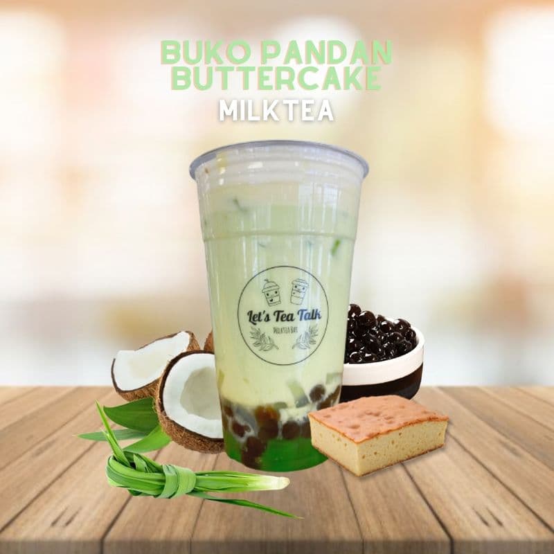Buko Pandan Buttercake Milktea