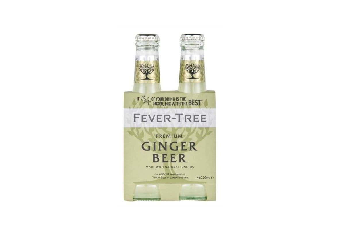 Fever Tree Ginger Beer (4 x 200 ml Bottles)
