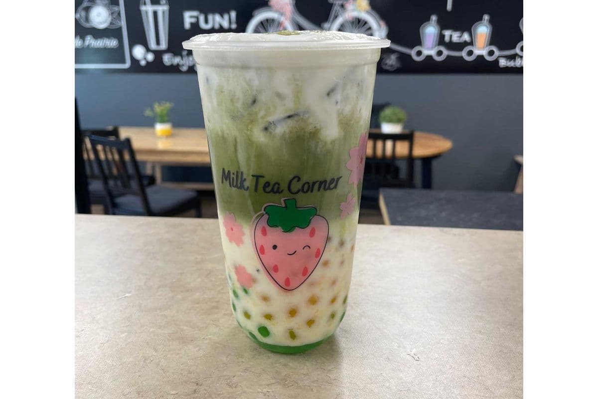 Mango Matcha Milk Tea