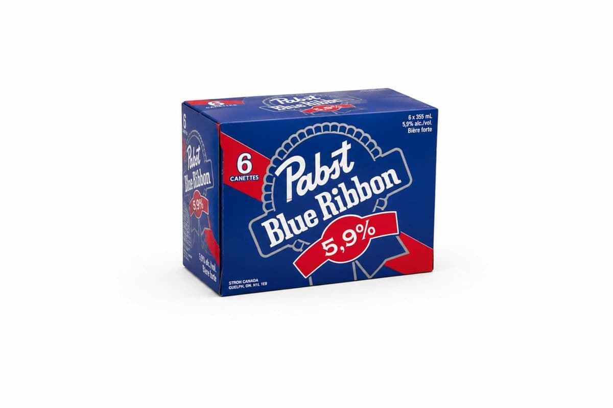 Pabst Blue Ribbon 5.9 (6 x 355ml Cans)