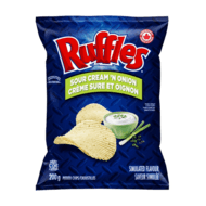 Ruffles Sour Cream 'N Onion Chips (1 Bag x 200g)