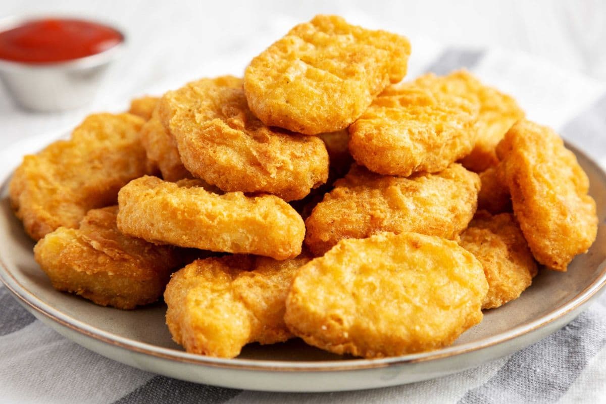 8 Croquettes de poulet + frites