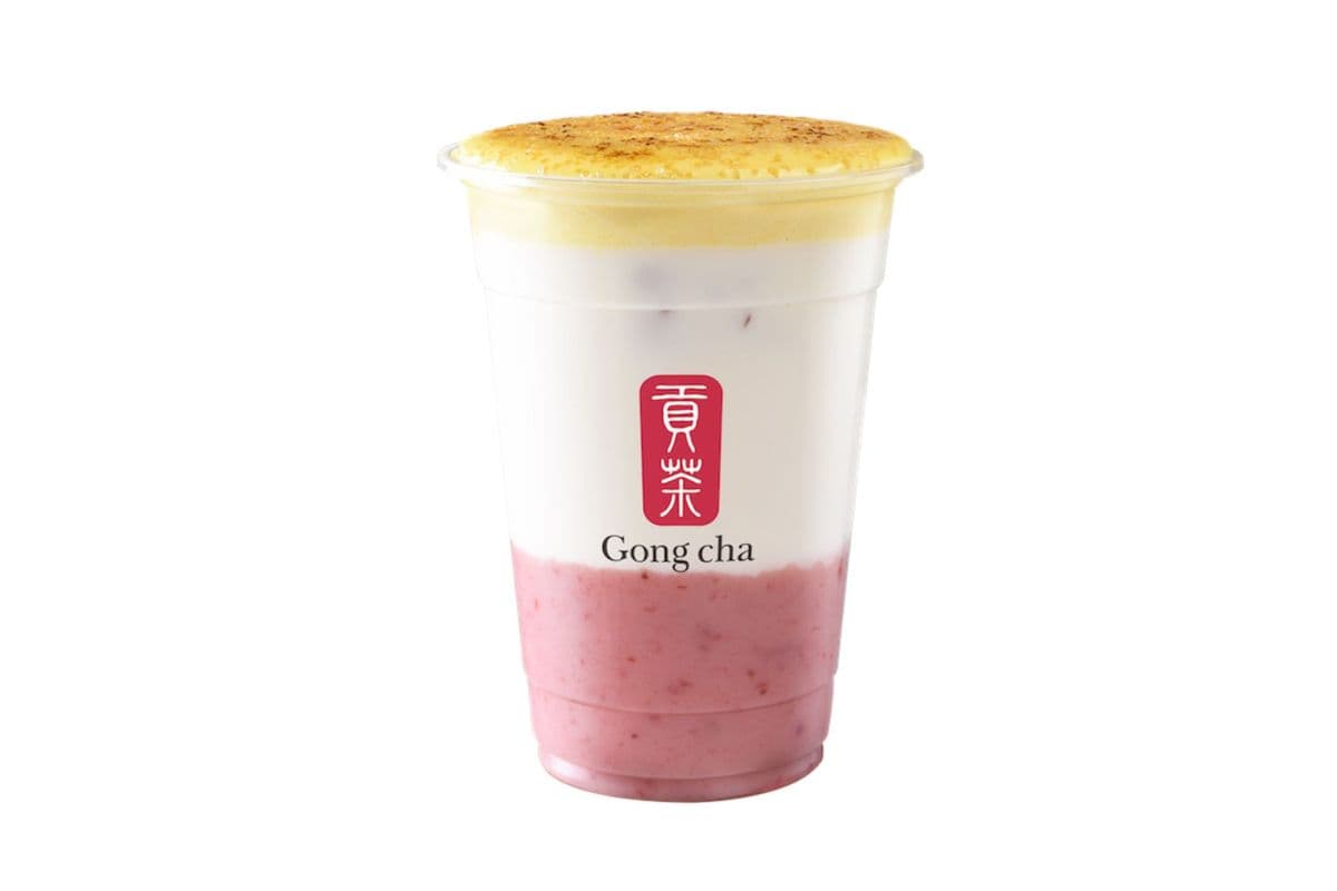 Creme Brulee Strawberry Latte
