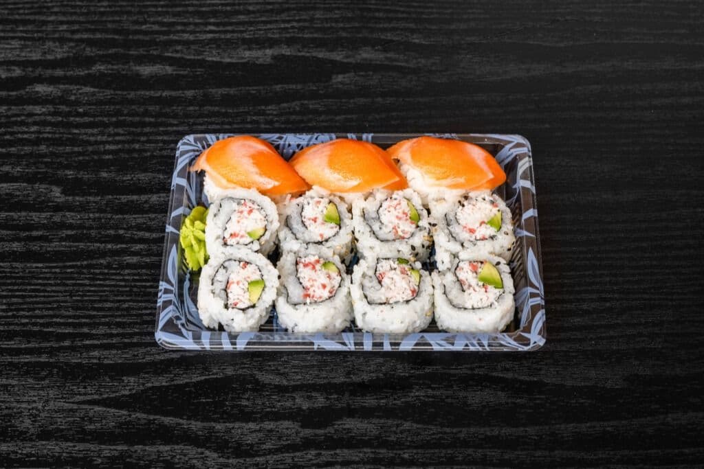California Roll (8 Pcs) and Nigiri (3 Pcs)