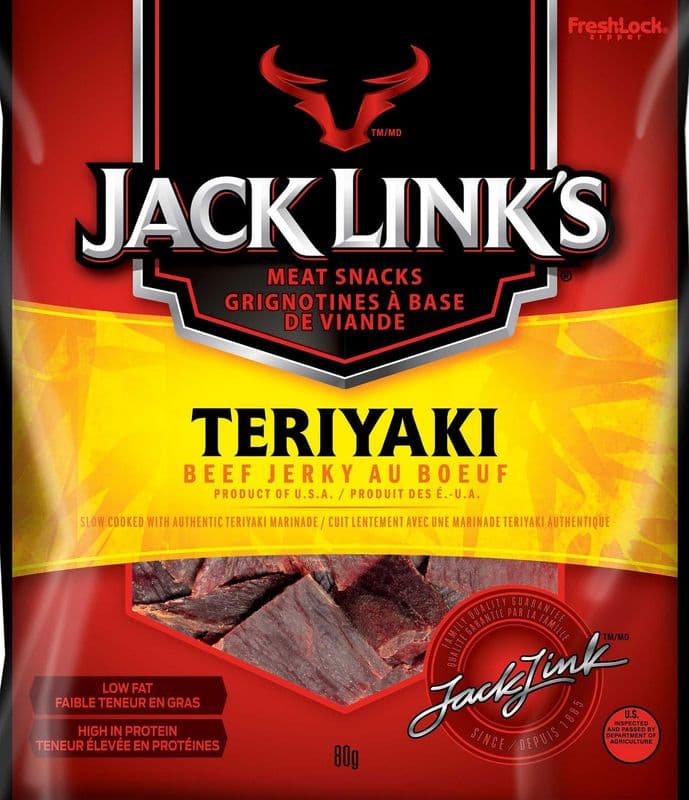 Jack Link's Beef Jerky Teriyaki 80g/ Jack Link's Teriyaki Beef Jerky 80g