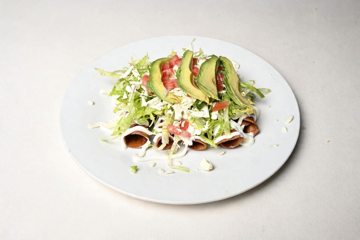 Tacos dorados de poulet (5 mcx)