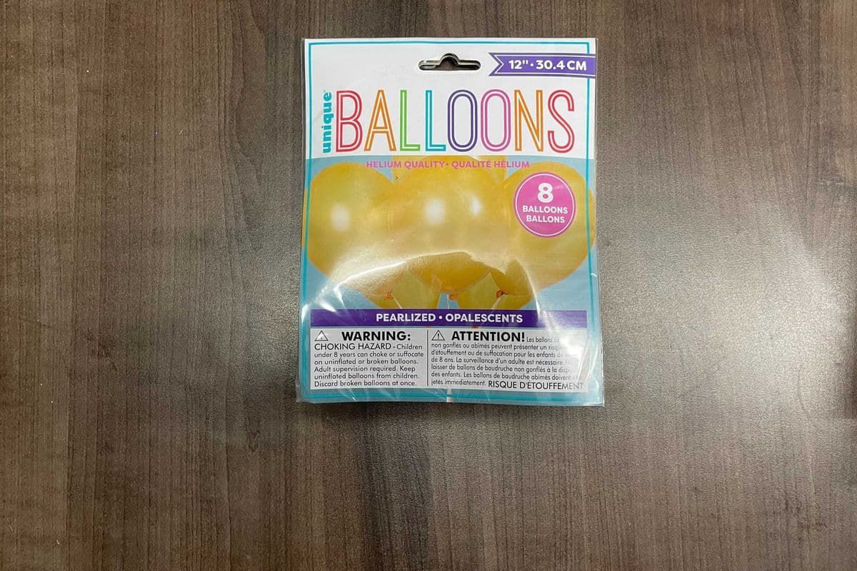 Balloon Latex 12" Gold Pearlized 8pk (8 Pack)