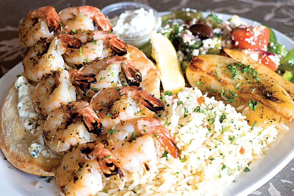 Prawn Souvlaki