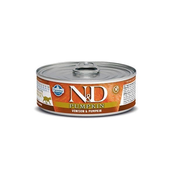 Farmina N&D Wet Cat Food - Venison, Pumpkin & Apple Canned (2.5 oz)