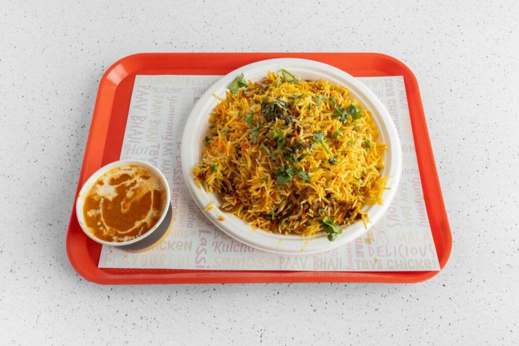 Non-Veg Curry Biryani Rice Bowl