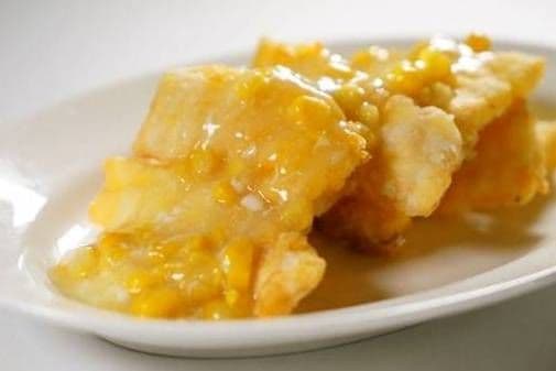 Deep Fried Cod Fillet in Cream Corn Sauce / 粟米斑塊