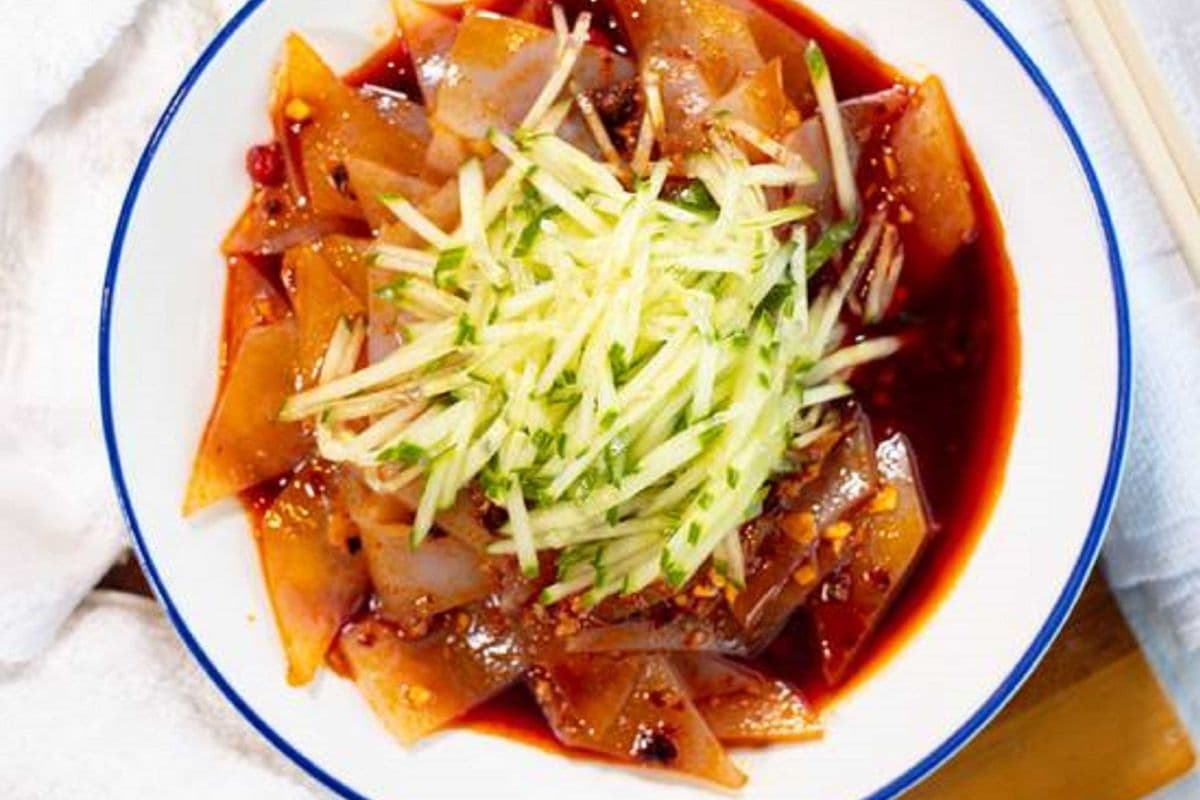 Crystal Noodle in Chili Sauce 川北凉粉