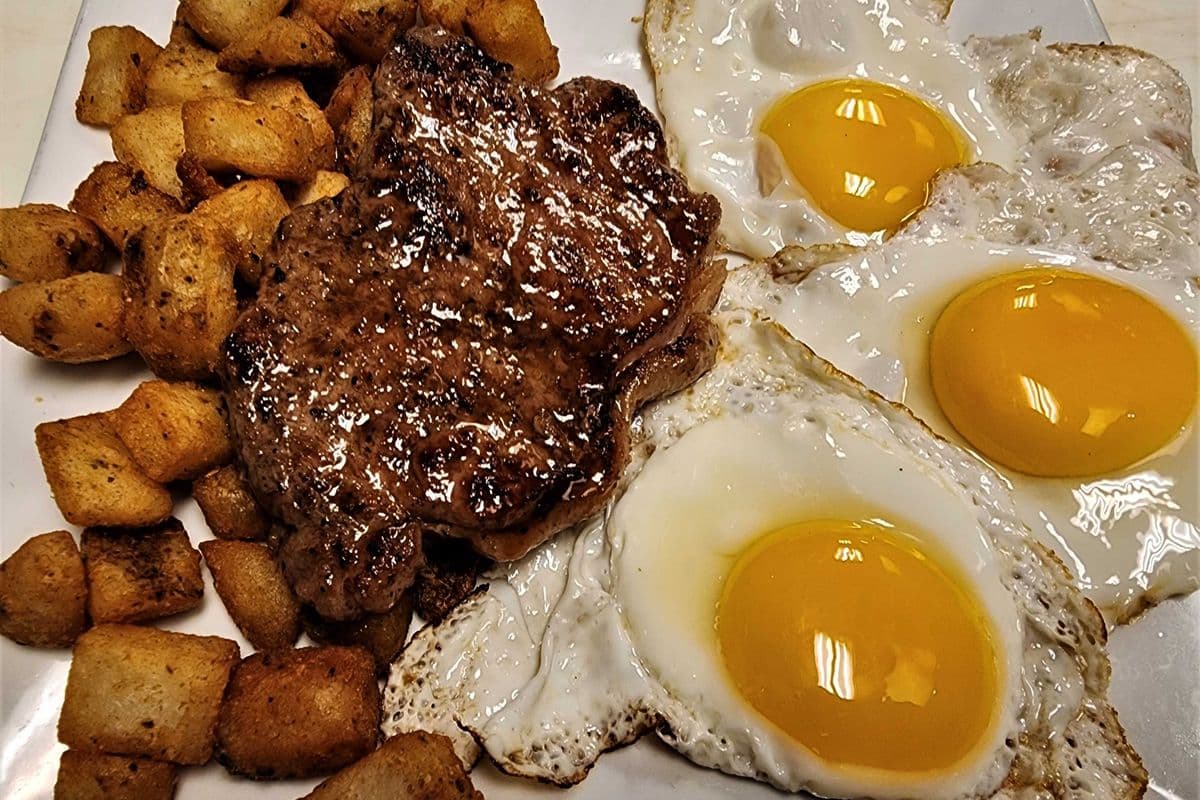 Striploin Steak Special Breakfast
