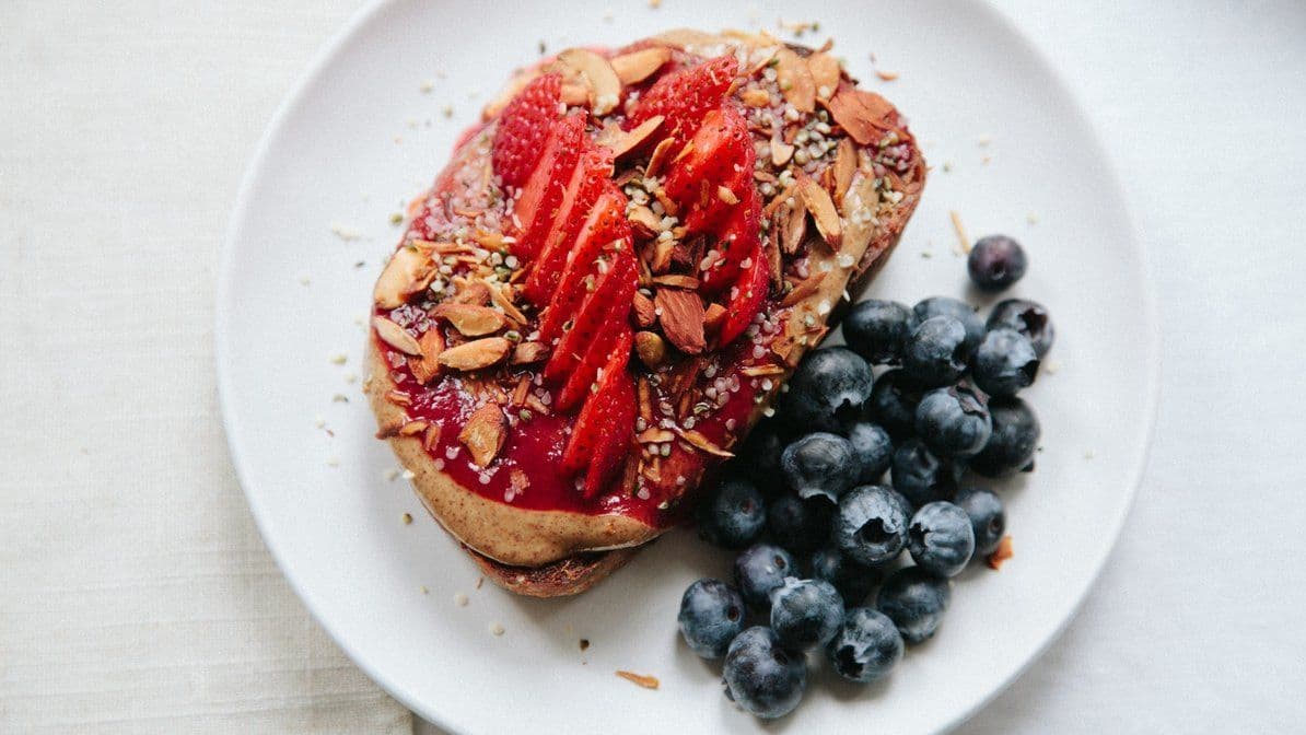 Nut and Jam Toast