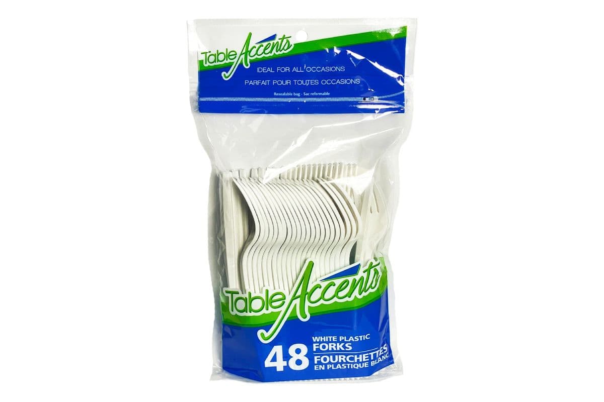 Cutlery Plastic Fork 48pc (48 Pack)