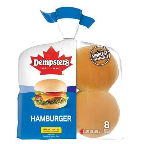 Dempster’s Original Hamburger Bun 8s