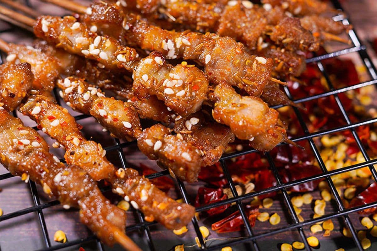 Premium Pork Belly (5 Skewers) / 碳烤 五花肉 串