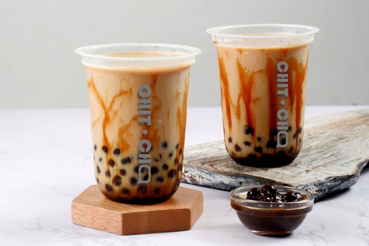 Iced Brown Sugar Milk Tea with Pearls (1 Cup)