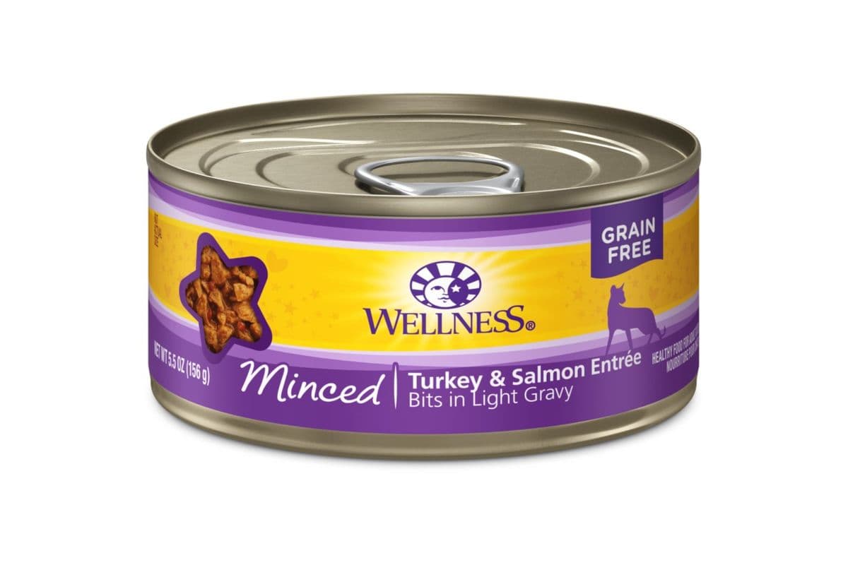 Wellness Complete Health Grain-Free Minced Turkey & Salmon Entree Wet Cat Food Cans (5.5 oz)