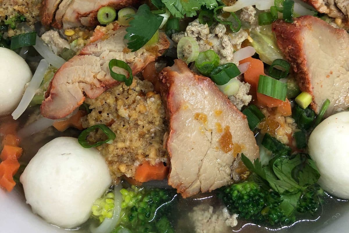 16. Spicy Rice Noodle Soup