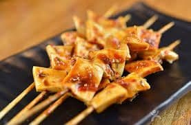 Fried Aorta Skewers 炸黄喉