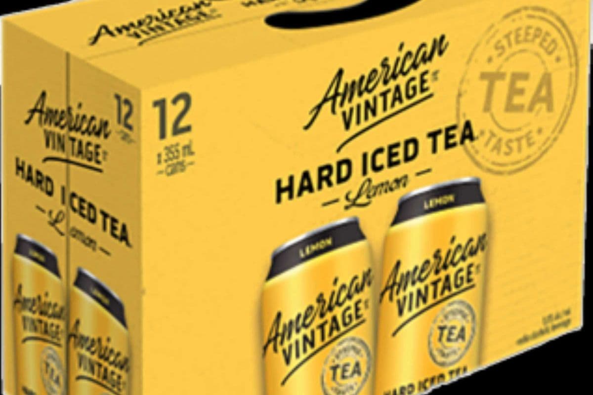 American Vintage Lemon Hard Iced Tea LTO sale! $ 2.50 off ends June 30, 2026 reg. $32.28 (12 x 355 ml)
