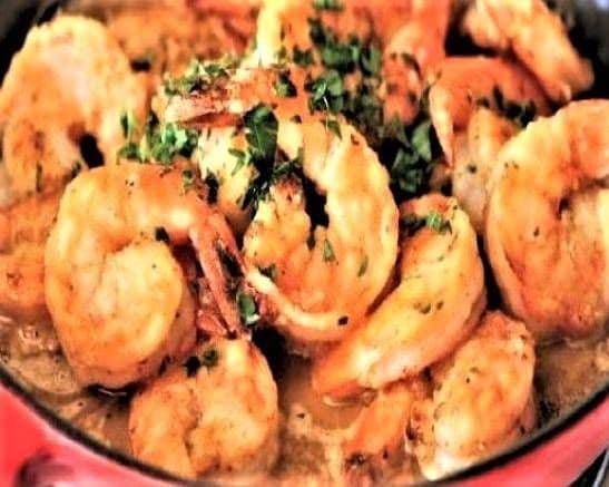Shrimp Spicy Garlic Sauce Crevette Sauce Piquant à l'Ail