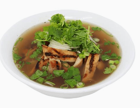 Soupe tonkinoise au poulet grillé
