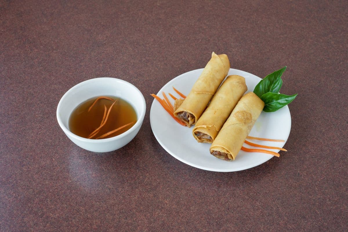 3. Vegetarian Spring Rolls (3 Rolls)