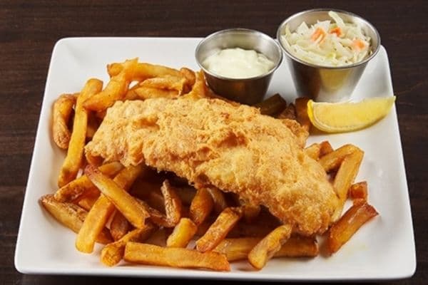Amber Ale Battered Fish & Chips