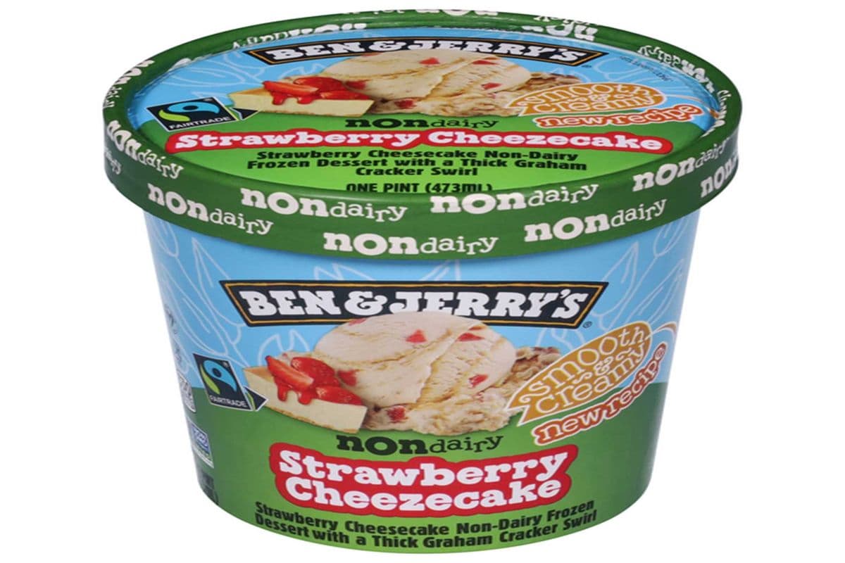 BEN& JERRY' Strawberry cheesecake (non dairy) (473ml) (390 Cal)