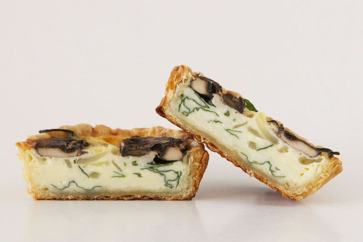 Spinach and Mushroom Quiche