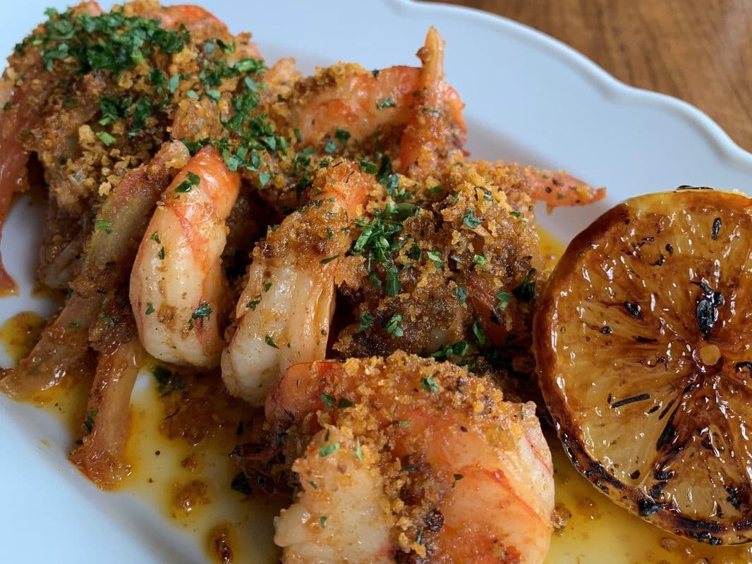 Side Lemon Garlic Butter Black Tiger Shrimp