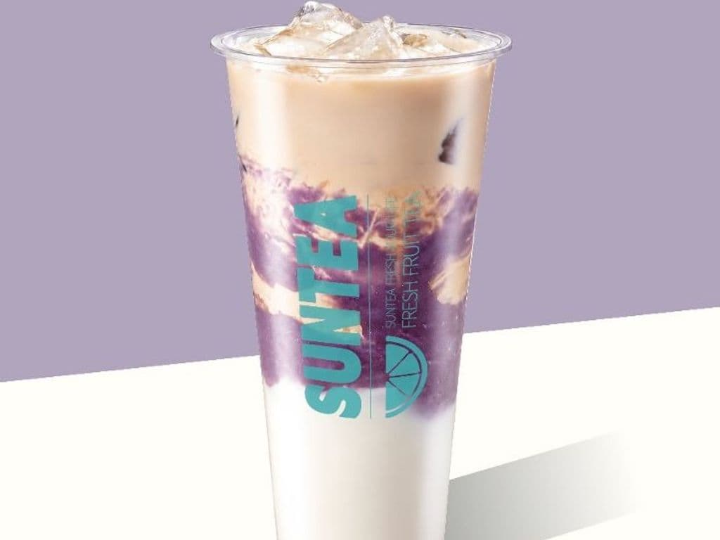 Fresh Taro Mochi Milk Tea 厚芋泥麻薯奶茶