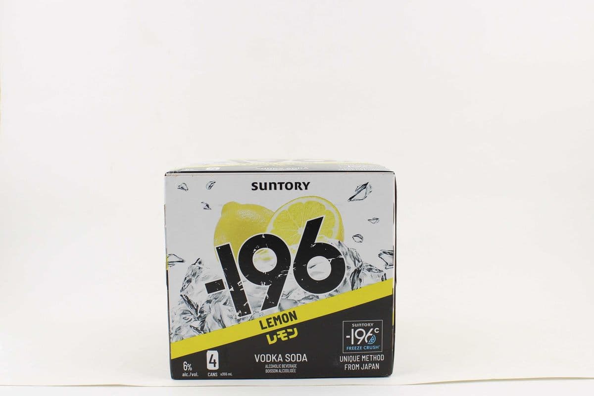 Suntory -196 Lemon Seltzer 4pk (1 x 4pk)