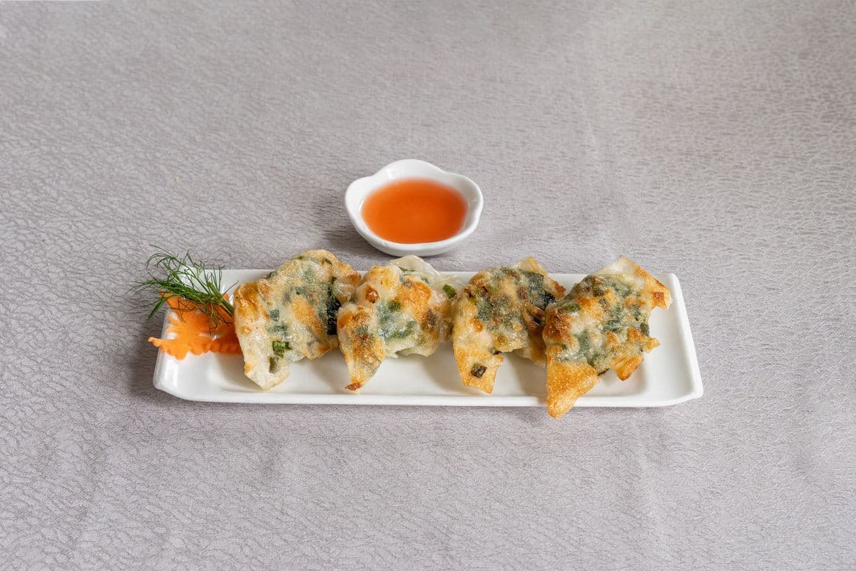 31. Pan Fried Shrimp and Green Chives Dumpling